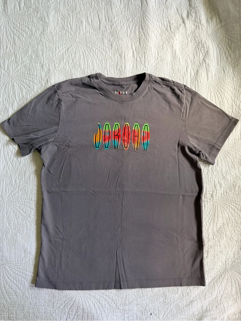 Jordan Men's Gray Logo T-Shirt